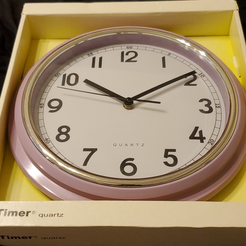 Purple Wall Clock